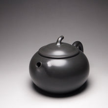 Load image into Gallery viewer, 155ml Dark Grey Round Melon Nixing Teapot by Li Wenxin 李文新泥兴壶
