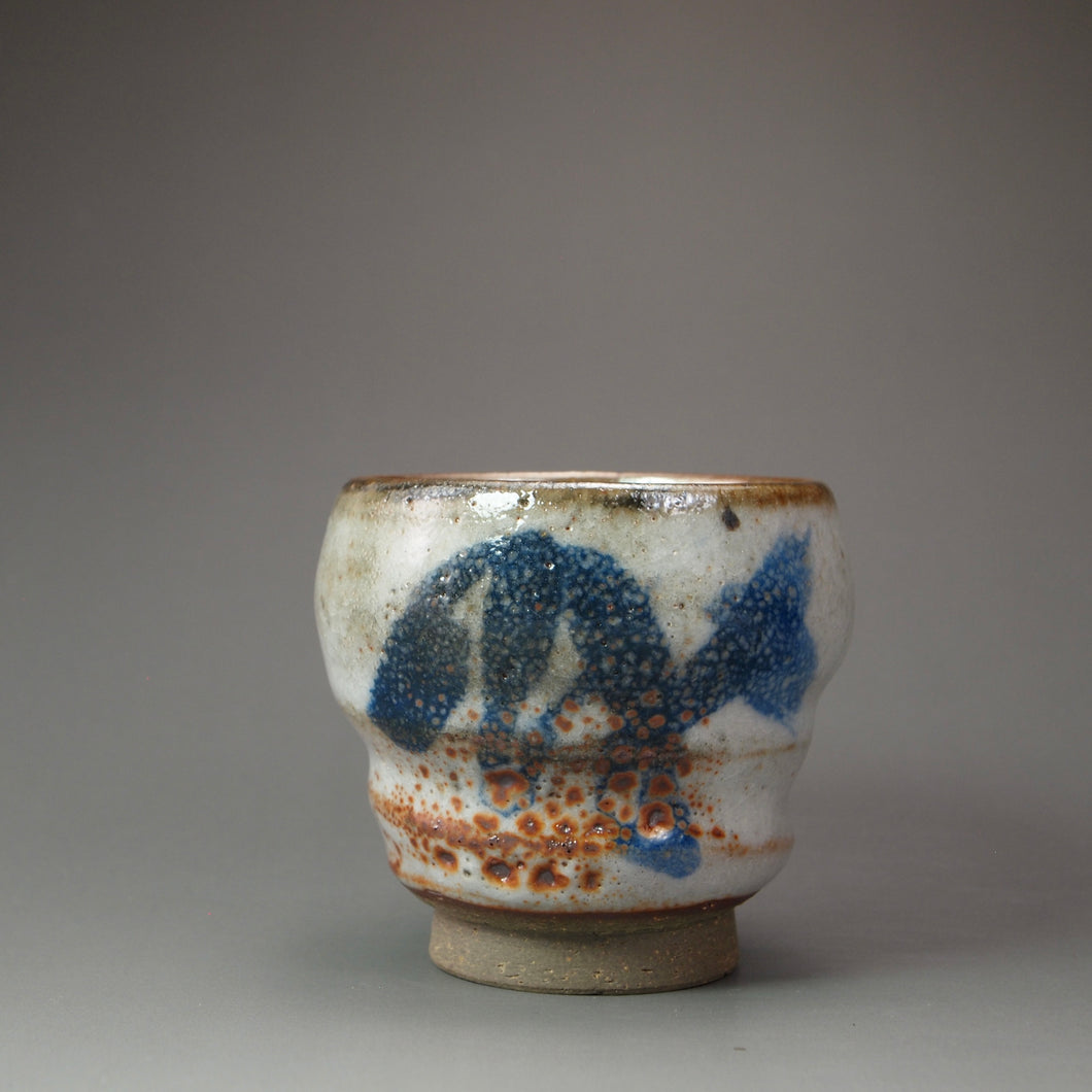 Shino Glazed Stoneware Teacup no.15 手工陶艺志野杯 110ml