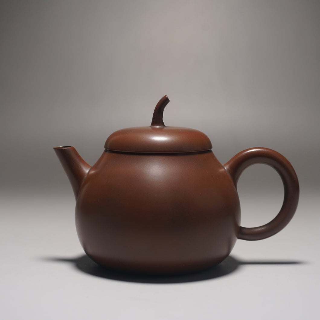 160ml Brown Eggplant Teapot by Li Wenxin 李文新茄瓜泥兴壶