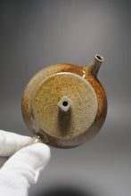 Load image into Gallery viewer, Wood Fired Square Knob Nixing Teapot by Li Wenxin  李文新柴烧坭兴壶 160ml
