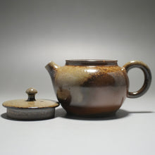 Load image into Gallery viewer, Wood Fired Round Nixing Teapot by Li Wenxin 李文新柴烧坭兴壶 160ml
