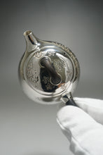 Load image into Gallery viewer, 999 Pure Silver Handmade Butterfly and Flowers Teapot 全手工花与蝶镜面银壶 160ml
