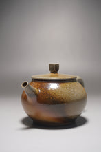 Load image into Gallery viewer, Wood Fired Square Knob Nixing Teapot by Li Wenxin  李文新柴烧坭兴壶 160ml

