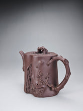 Load image into Gallery viewer, Fully Handmade Zini Plum Tree Stump Yixing Teapot 全手工紫泥梅桩 265ml
