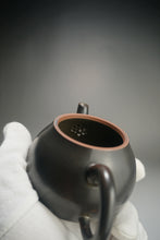 Load image into Gallery viewer, 170ml Black Eggplant Teapot by Li Wenxin 李文新茄瓜泥兴壶
