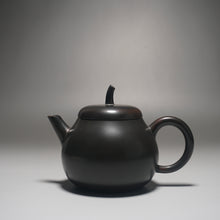 Load image into Gallery viewer, 170ml Black Eggplant Teapot by Li Wenxin 李文新茄瓜泥兴壶
