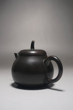 Load image into Gallery viewer, 170ml Black Eggplant Teapot by Li Wenxin 李文新茄瓜泥兴壶
