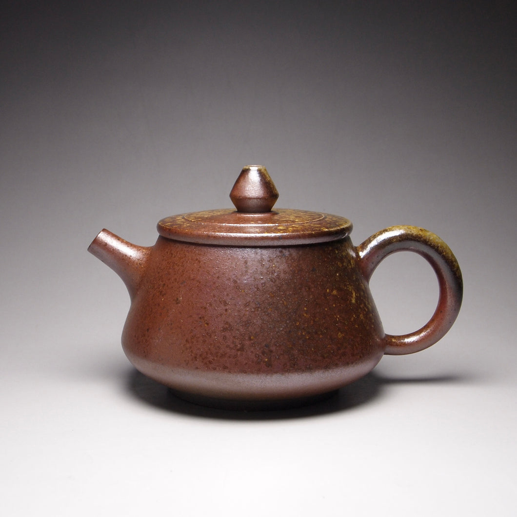 Dafengjiang Wood Kiln Fired Shipiao Nixing Teapot  大风江柴烧平盖石瓢 175ml