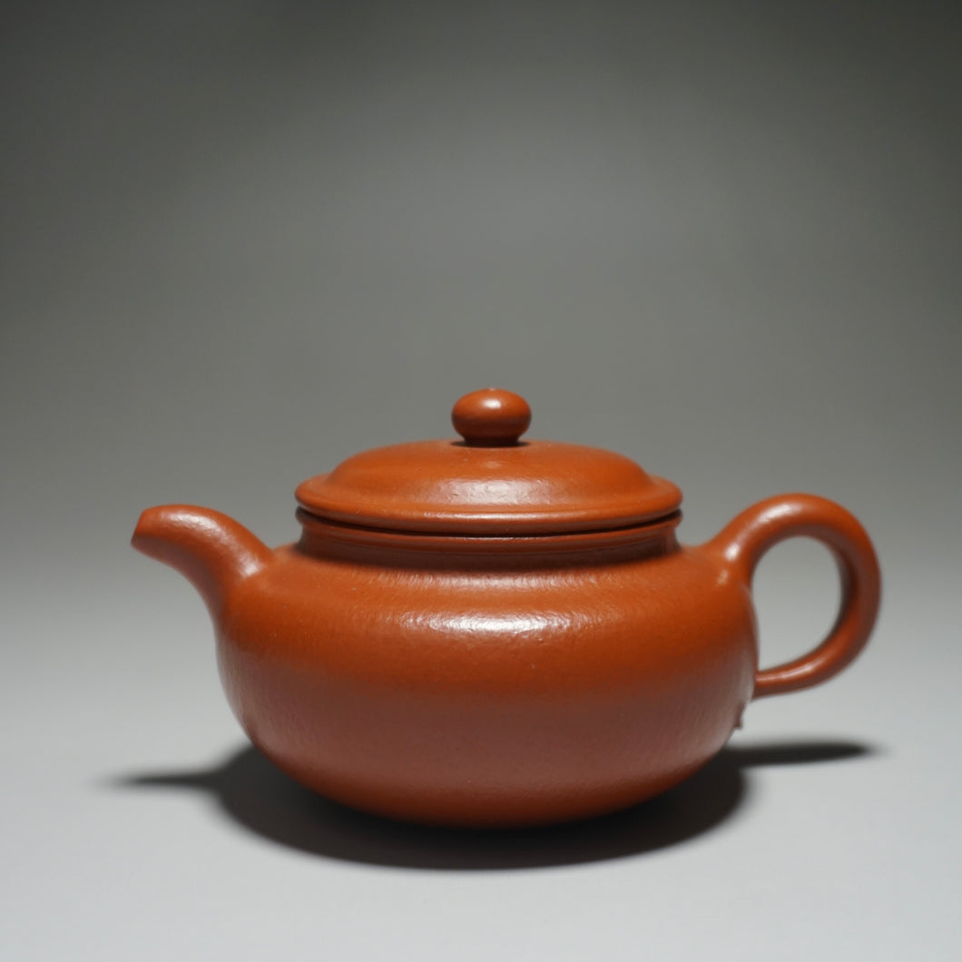 Fully Handmade Zhuni Fanggu Teapot by He Junjie 全手工何俊杰制极品朱泥仿古 180ml