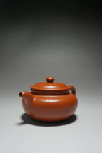 Load image into Gallery viewer, Fully Handmade Zhuni Fanggu Teapot by He Junjie 全手工何俊杰制极品朱泥仿古 180ml
