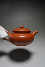 Load image into Gallery viewer, Fully Handmade Zhuni Fanggu Teapot by He Junjie 全手工何俊杰制极品朱泥仿古 180ml
