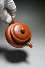 Load image into Gallery viewer, Fully Handmade Zhuni Fanggu Teapot by He Junjie 全手工何俊杰制极品朱泥仿古 180ml
