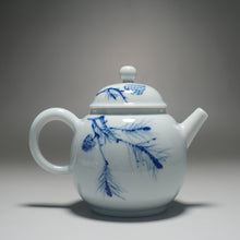 Load image into Gallery viewer, Qinghua Pine Tree Jingdezhen Porcelain Teapot 青花壶松树茶壶 185ml
