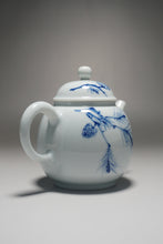 Load image into Gallery viewer, Qinghua Pine Tree Jingdezhen Porcelain Teapot 青花壶松树茶壶 185ml

