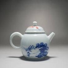 Load image into Gallery viewer, Qinghua Cabbage Jingdezhen Porcelain Teapot 青花壶白菜茶壶 185ml
