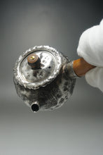 Load image into Gallery viewer, 999 Pure Silver Handmade Side Handle Teapot 全手工纯银999银壶 200ml
