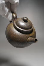 Load image into Gallery viewer, Wood Fired Lao Zini Round Julunzhu Yixing Teapot 柴烧紫泥巨轮珠 200ml
