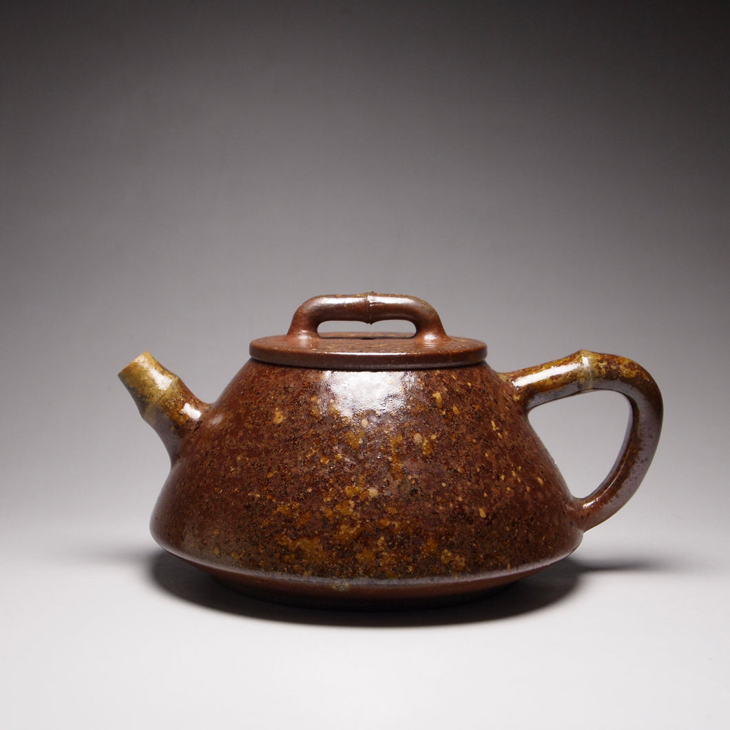 Wood Fired Shipiao Nixing Teapot by Li Wenxin 柴烧坭兴石瓢 200ml