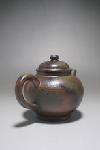 Load image into Gallery viewer, Wood Fired Lao Zini Round Julunzhu Yixing Teapot 柴烧紫泥巨轮珠 200ml
