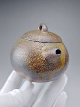 Load image into Gallery viewer, Wood Fired Lao Zini Mellon Yixing Teapot 柴烧老紫泥匏瓜 205m
