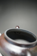 Load image into Gallery viewer, Wood Fired Lao Zini Bianfu Yixing Teapot 柴烧老紫泥扁腹 210ml

