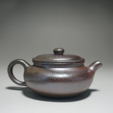Load image into Gallery viewer, Wood Fired Lao Zini Bianfu Yixing Teapot 柴烧老紫泥扁腹 210ml
