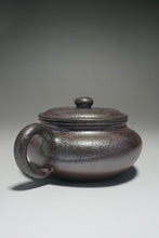 Load image into Gallery viewer, Wood Fired Lao Zini Bianfu Yixing Teapot 柴烧老紫泥扁腹 210ml

