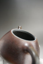 Load image into Gallery viewer, Wood Fired Lao Zini Shipiao Yixing Teapot 柴烧老紫泥平盖石瓢 220ml
