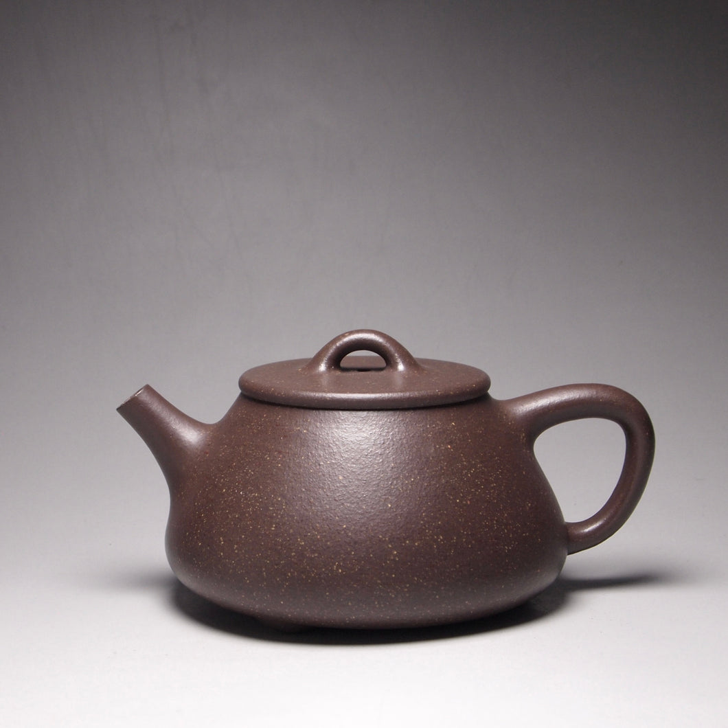 Fully Handmade Tianqingni Shipiao Yixing Teapot 全手工天青泥平盖石瓢 220ml