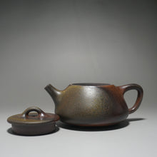 Load image into Gallery viewer, Wood Fired Dicaoqing Shipiao Yixing Teapot 柴烧平盖石瓢 230ml
