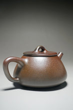 Load image into Gallery viewer, Wood Fired Shipiao Dicaoqing Yixing Teapot 柴烧底槽青平盖石瓢 240ml
