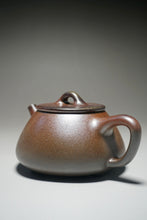 Load image into Gallery viewer, Wood Fired Shipiao Dicaoqing Yixing Teapot 柴烧底槽青平盖石瓢 240ml
