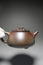 Load image into Gallery viewer, Wood Fired Shipiao Dicaoqing Yixing Teapot 柴烧底槽青平盖石瓢 240ml
