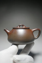 Load image into Gallery viewer, Wood Fired Shipiao Dicaoqing Yixing Teapot 柴烧底槽青平盖石瓢 240ml
