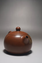 Load image into Gallery viewer, Xishi Nixing Teapot with Carving of Dragon by Ma Wuhong 马武宏雕龙西施坭兴壶 245ml
