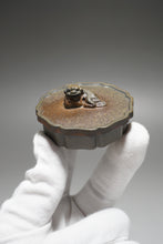 Load image into Gallery viewer, Fully Handmade Wood Fired Jiangpo-Qingni Jingwen Xiushi Yixing Teapot by Tang Mengfei 全手工汤梦飞柴烧青降坡泥筋纹器绣狮 250ml
