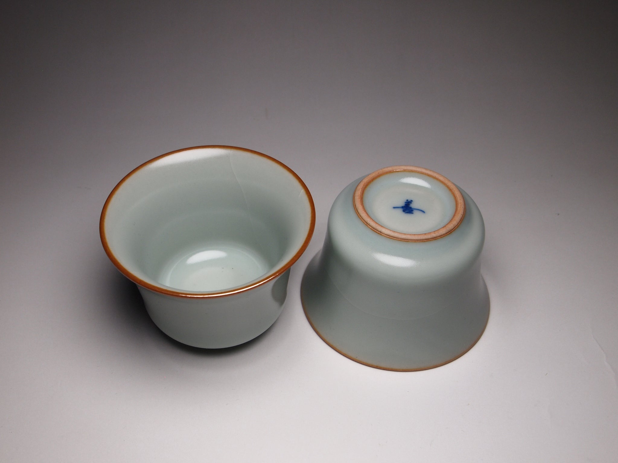 Ruyao Tall Teapot and Teacups Tea Set 汝窑一壶两杯套装