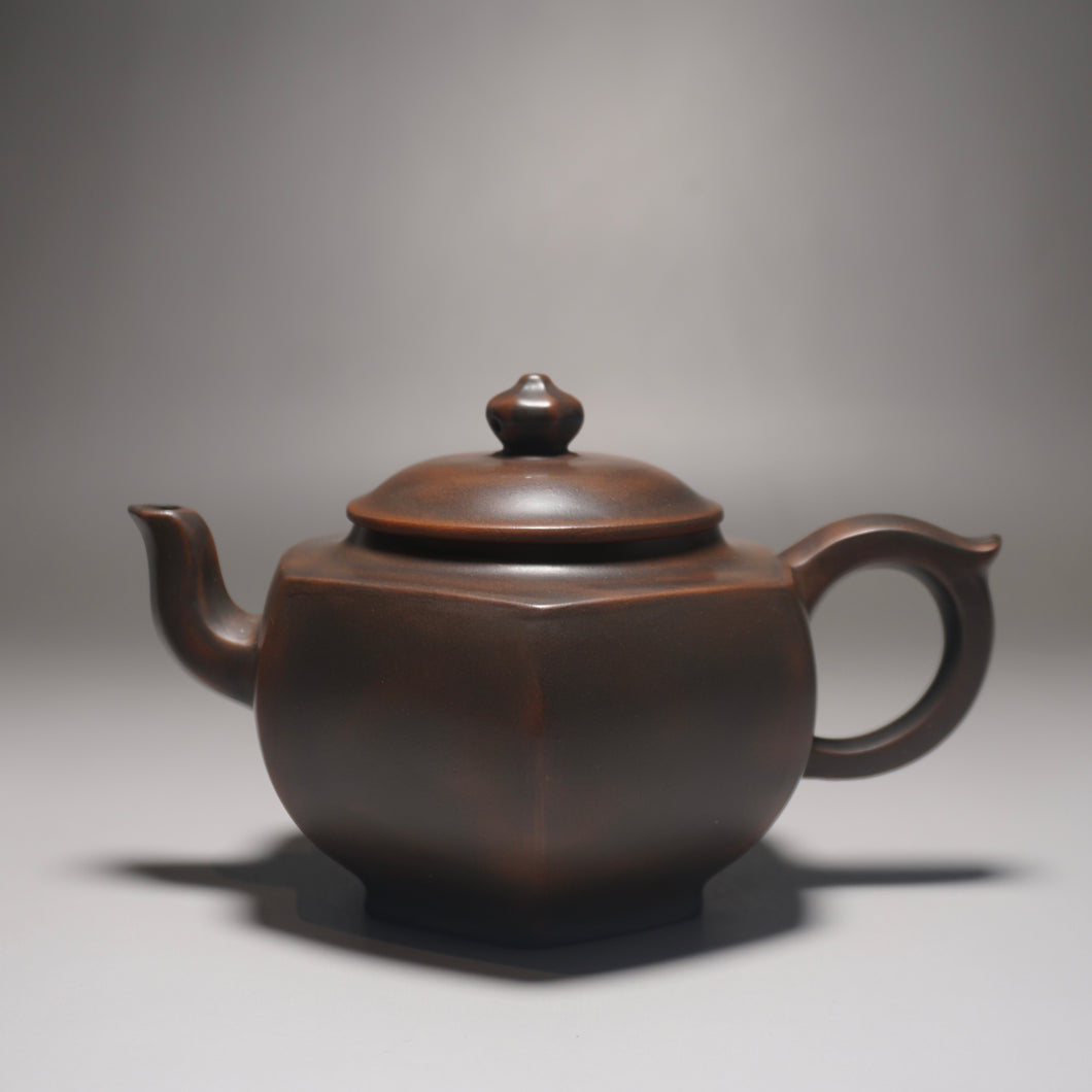 300ml Tall Hexagon Nixing Teapot by Huang Fu Sheng 黄富盛六方宫灯坭兴壶