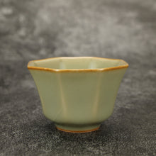 Load image into Gallery viewer, 50ml Jade Series Ruyao Octagon Teacup 汝窑青玉釉八方杯
