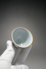 Load image into Gallery viewer, Fencai Hand Painted Kirin Moon White Ruyao Teacup 粉彩麒麟杯 55ml
