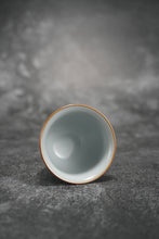 Load image into Gallery viewer, Fencai Hand Painted Kirin Moon White Ruyao Teacup 粉彩麒麟杯 55ml
