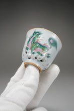 Load image into Gallery viewer, Fencai Hand Painted Kirin Moon White Ruyao Teacup 粉彩麒麟杯 55ml
