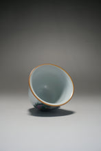 Load image into Gallery viewer, Fencai Hand Painted Kirin Moon White Ruyao Teacup 粉彩麒麟杯 55ml

