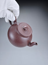 Load image into Gallery viewer, Fully Handmade Lao Duanni Pavilion at Sunset Yixing Teapot by by Deng Haofang 邓豪放老段泥晚亭夕照 200ml
