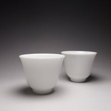 Load image into Gallery viewer, 60ml Flower Goddess Tianbai Jingdezhen Porcelain Teacup 甜白釉中号花神杯
