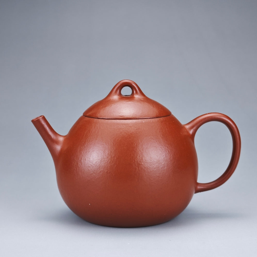 Fully Handmade Zhuni Dragon Egg Teapot by YuBo 余波极品朱泥龙蛋壶 150ml