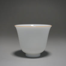 Load image into Gallery viewer, 75ml Flower Goddess Tianbai Jingdezhen Porcelain Teacup 甜白釉花神杯
