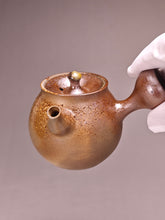 Load image into Gallery viewer, Wood Fired Tall Side Handle Nixing Teapot by Li Wenxin 李文新柴烧坭兴高侧把壶 115ml
