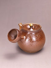 Load image into Gallery viewer, Wood Fired Tall Side Handle Nixing Teapot by Li Wenxin 李文新柴烧坭兴高侧把壶 115ml
