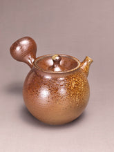 Load image into Gallery viewer, Wood Fired Tall Side Handle Nixing Teapot by Li Wenxin 李文新柴烧坭兴高侧把壶 115ml
